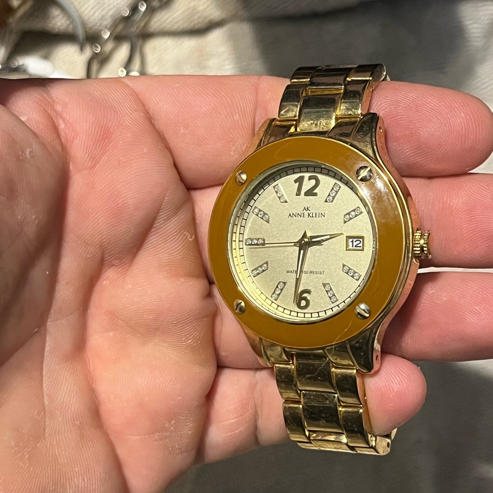 Anne Klein Gold-Tone enamel Watch quartz